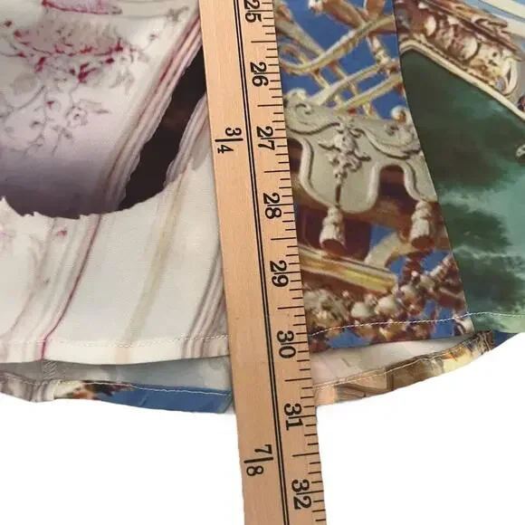 Miaou Green Paloma Elsesser Edition Gaudi Midi Skirt In Baroque Size M - Picture 10 of 11